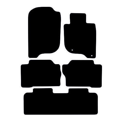 Actual Mat Shape for Mitsubishi Shogun Sport (2018 - Present)