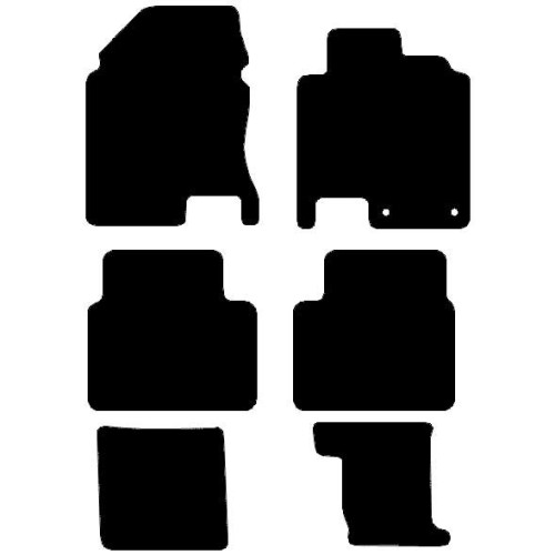 Actual Mat Shape for Nissan Qashqai+2 (2008 - 2014)