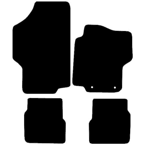Actual Mat Shape for Peugeot 1007 (2005 - 2009)