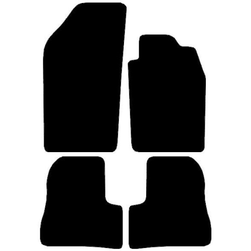 Actual Mat Shape for Peugeot 206 (1998 - 2005)