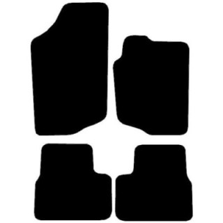 Actual Mat Shape for Peugeot 207 [No fixing holes supplied with universal fixings] (2006 - 2014)
