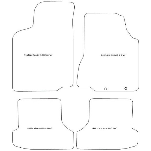 Actual Mat Shape for Seat Cordoba (1999 - 2003)