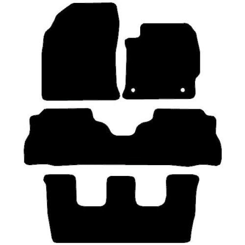 Actual Mat Shape for Toyota Prius+ (7 Seater) (2012 - 2015)