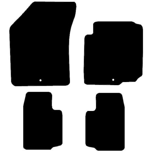 Actual Mat Shape for Vauxhall Agila (2nd gen) (2008 - 2014)