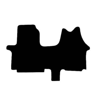 Actual Mat Shape for Vauxhall Vivaro (One Piece Double Passenger) (2001 - 2013)