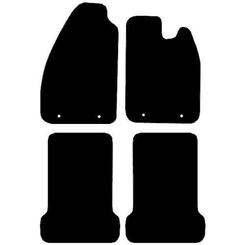 Actual Mat Shape for Volkswagen Beetle Mexican (1995 - 2003)