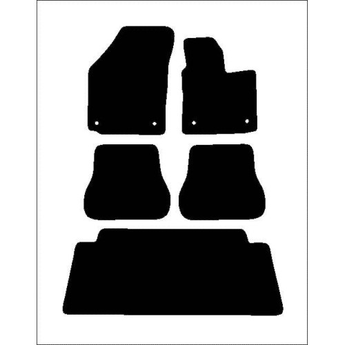 Actual Mat Shape for Volkswagen Caddy Maxi Life (2008 - 2021)