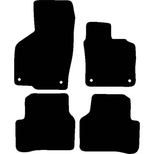 Actual Mat Shape for Volkswagen Passat (B7) (2010 - 2015)