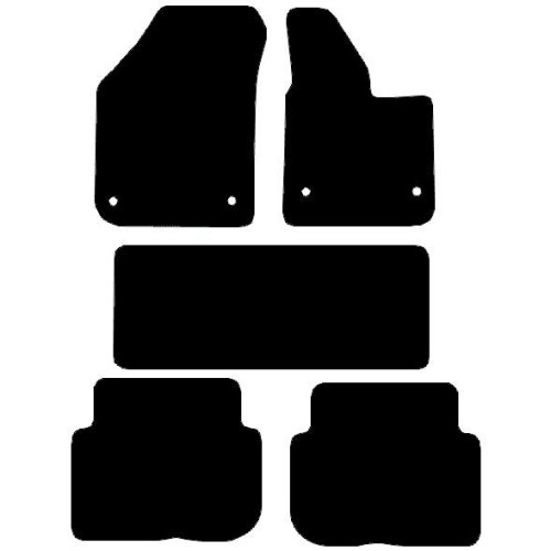 Actual Mat Shape for Volkswagen Touran (2003 - 2007)