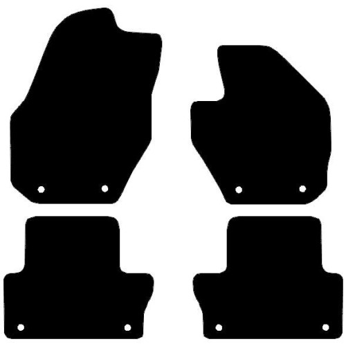 Actual Mat Shape for Volvo XC60 (2008 - 2017)