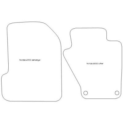 Actual Mat Shape for Honda S2000 (1999 - 2003)