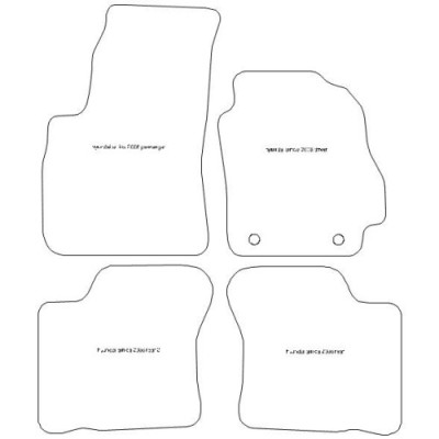 Actual Mat Shape for Hyundai Amica (2006 - 2014)