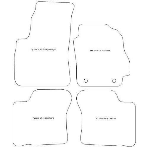 Actual Mat Shape for Hyundai Amica (2006 - 2014)