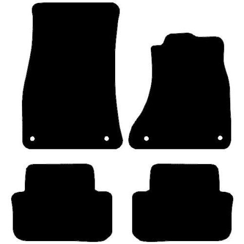 Actual Mat Shape for Audi A4 / A4 Avant (B8) (2007 - 2015)