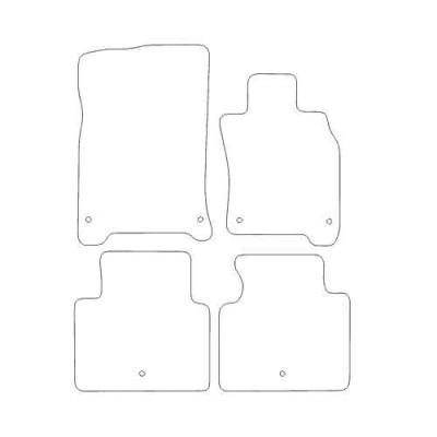 Actual Mat Shape for Infiniti Q70 (2017 - Present)