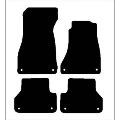 Actual Mat Shape for Audi A4 Saloon / Estate (B9) (2015 - Present)