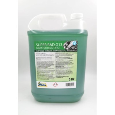 MICO SUPER RAD  ANTIFREEZE COOLANT  GREEN  -5  5 LT
