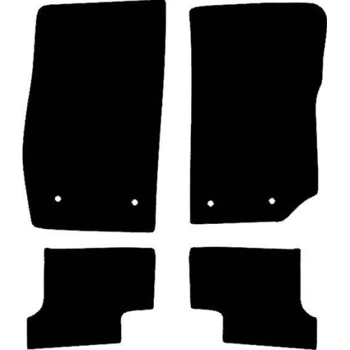 Actual Mat Shape for Jeep Wrangler 2 Door (2015 - 2019)