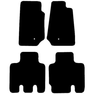 Actual Mat Shape for Jeep Wrangler 4 Door (2007 - 2014)