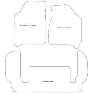 Actual Mat Shape for Kia Carens (6 Seater) (2000 - 2006)