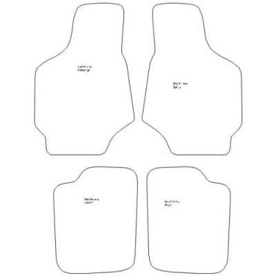 Actual Mat Shape for Kia Shuma (1999 - 2002)