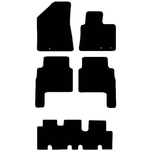 Actual Mat Shape for Kia Sorento 7 Seats (2009 - 2013)