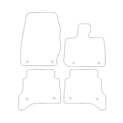 Actual Mat Shape for Land Rover Range Rover Evoque (2018 - Present)