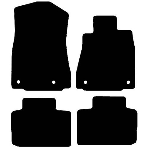 Actual Mat Shape for Lexus IS (2013 - Present)