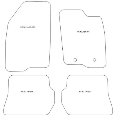 Actual Mat Shape for Mazda 2 (2003 - 2007)