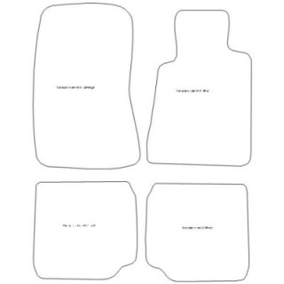 Actual Mat Shape for Mercedes S Class (W126) / CL (1980 - 1991)